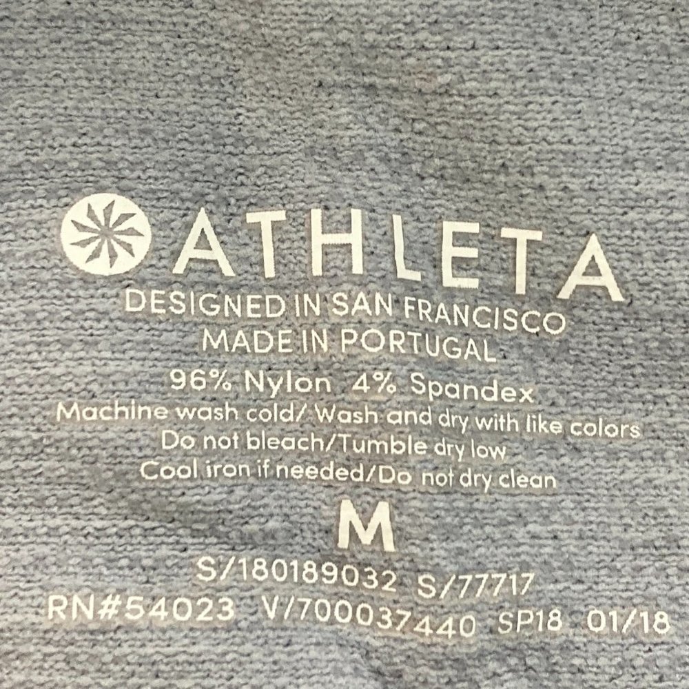 Athleta Speedlight Heather Tank Size M Racerback Ruched - Picture 6 of 8